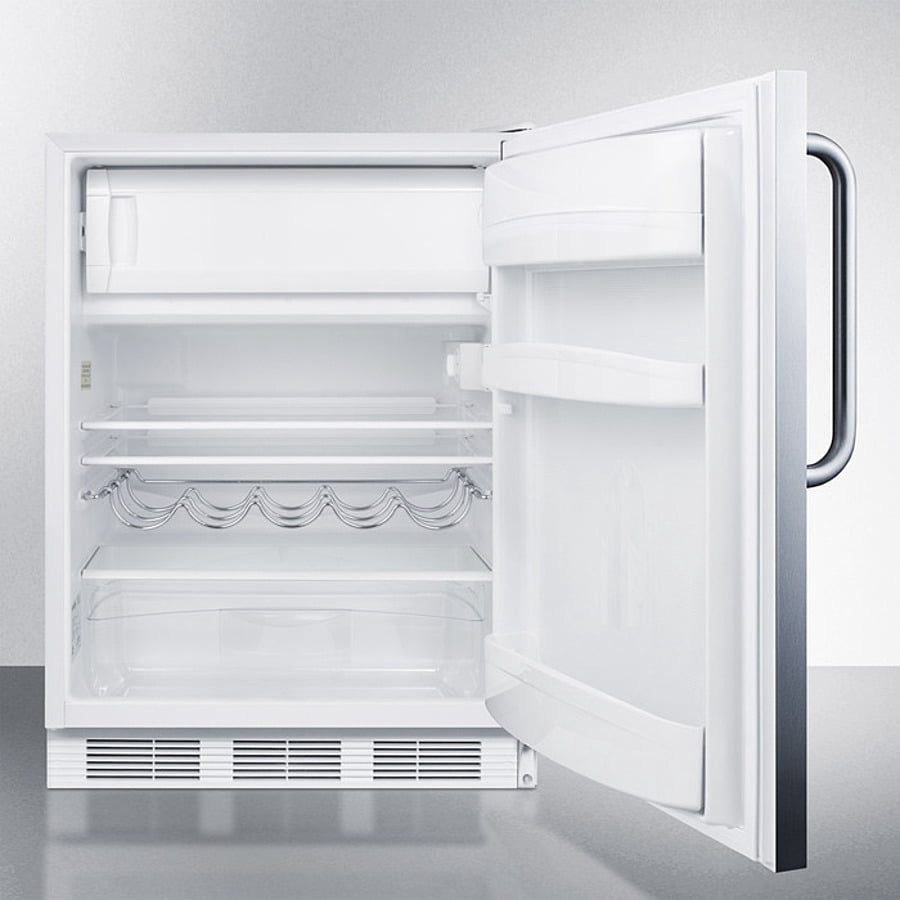 24" Wide Built-In Refrigerator-Freezer, Stainless Steel