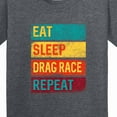 thumbnail image 4 of Inktastic Drag Racing Eat Sleep Drag Race Repeat Youth T-Shirt, 4 of 5