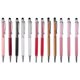 thumbnail image 1 of 12 unids/pack Bling Bling 2 en 1 lápiz óptico de diamante de cristal delgado y bolígrafo de tinta (12 colores), 1 of 5