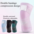 thumbnail image 2 of Manga de compresión para rodilla de 4 piezas: el mejor soporte para rodilla, rodillera elástica, funda de compresión para soporte de rodilla 3D de alta elasticidad, con vendaje de compresión ajustable, adecuado para hombres y mujeres,XL Rojo Verde, 2 of 5