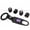Black, variant on Car Wheels Tire Valve Dust Stem Air Cap Cover + Keychain Ring With Saab Logo