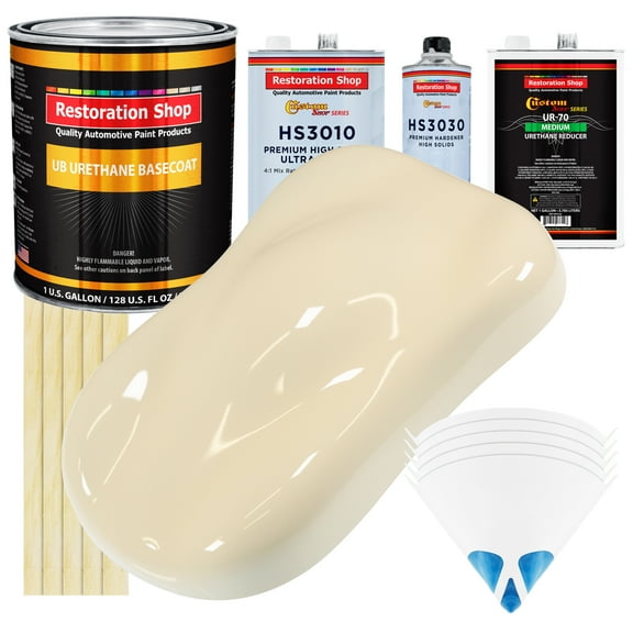 Wimbledon White Premium Gallon Kit URETHANE BASECOAT Car Auto Paint Kit