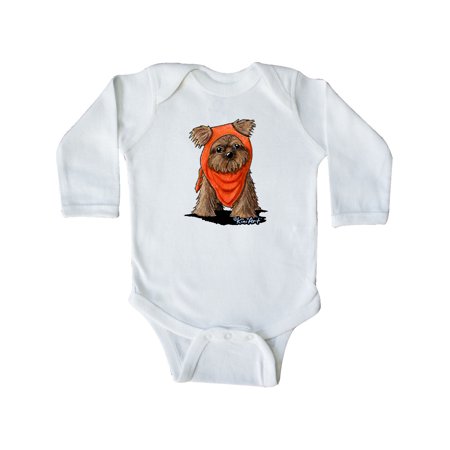 

Inktastic Brussels Griffon In Scarf Gift Baby Boy or Baby Girl Long Sleeve Bodysuit