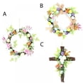 thumbnail image 7 of Easter Wreath for Front Door,12 Inch Artificial Easter Egg Wreath with Mixed Flowers,Burlap and Eggs,Spring Easter Door Wreaths for Wall Easter Decortiaons, 7 of 7