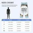 thumbnail image 6 of Kdxio World Travel Print Men's Sleep Pajama Pant Lounge Pants with Pockets, 6 of 8