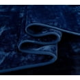 thumbnail image 6 of Chezmoi Collection Heavy Thick Korean Style Faux Mink Blanket Single Ply 9 Lbs, 750GSM Silky Soft Plush Raschel Mink Blanket, 85" x 95" Asia King Size, Solid Navy, 6 of 9
