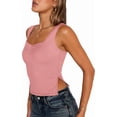 thumbnail image 2 of Womens Going Out Crop Tops Backless Tank Tops Summer Y2k Teen Basics Cute Clothes Watermelon Red L, 2 of 7