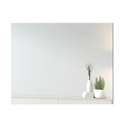 48"X60" inch Rectangle Flat Edge Polish Frameless Wall Mirror with Hooks