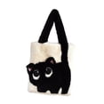 thumbnail image 4 of Bolso de Mano Fernando PU Hobo Gran Capacidad Beige Negro, 4 of 8