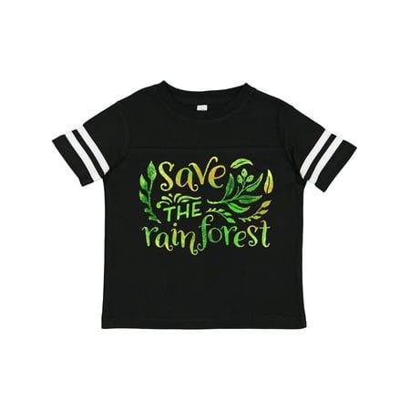 

Inktastic Save the Rainforest in Green with Leaves Gift Toddler Boy or Toddler Girl T-Shirt