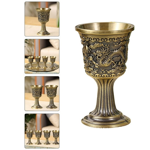 GOOHOCHY Vintage Chinese Goblet High Grade Wine Cup Design For Home Parties Easy To Clean Present For Friends Family