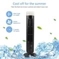 thumbnail image 2 of 15' Rechargeable Tower Fan Portable Floor Bladeless Fan Table Airs Cooler Vertical Tower Fan for Bedroom Office, 2 of 5