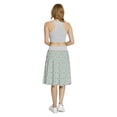 thumbnail image 5 of Women's Floral Botanical Beauty Romantic A-line Printed Skirt Casual Wear, 2XL, Grey Green and Pale Pink, by Ambesonne, 5 of 6
