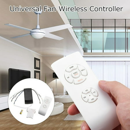 

Citystores Universal Ceiling Fan Lamp Remote Control Kit Timing Wireless Receiver Home Tool White
