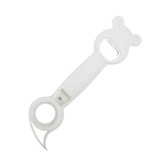 4-in-1 Manual Lid Remover | Bear-Shaped Bottle & Can Opener for Seniors & Arthritic Hands | Stainless Steel Kitchen Tool with Easy-Grip Design