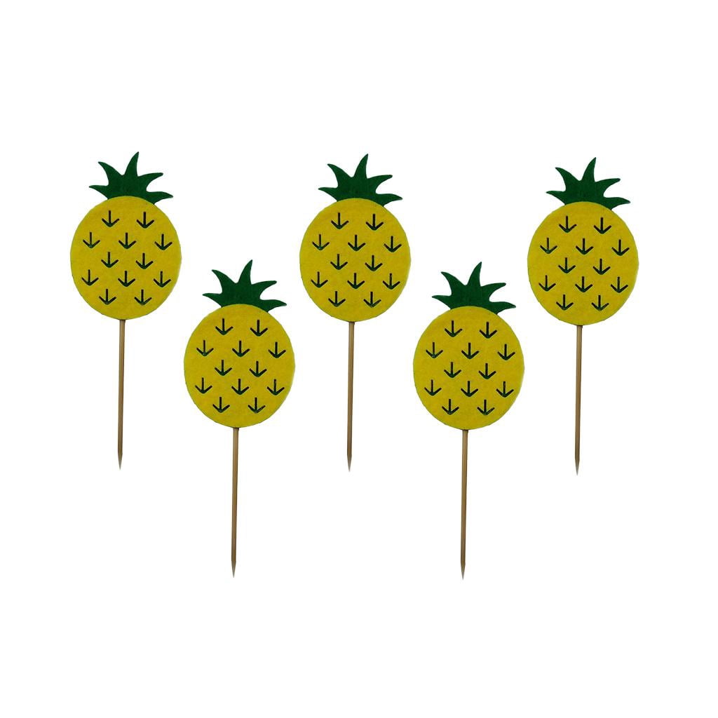 5 Piezas Toppers de pastel de piña Gloria Decoraciones de Cumpleaños ...