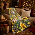 thumbnail image 3 of Playful Kittens Sunflower Garden, Playful Pet Portrait Pattern, Warm Flannel Blanket for Living Room and Reading Nook, Cat Lovers Friendship Gift, Pet Lover Home Decor, 3 of 9