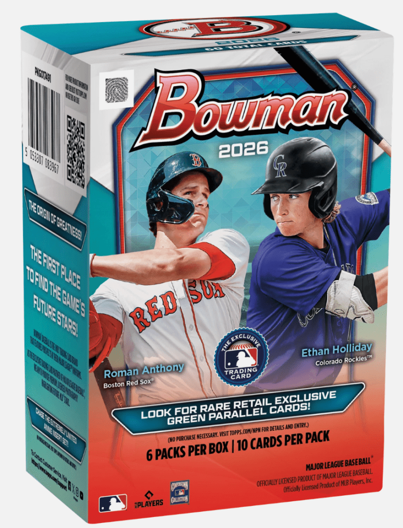 Topps 2021 Bowman Baseball MLB Trading Cards Value Box- 72 Cards