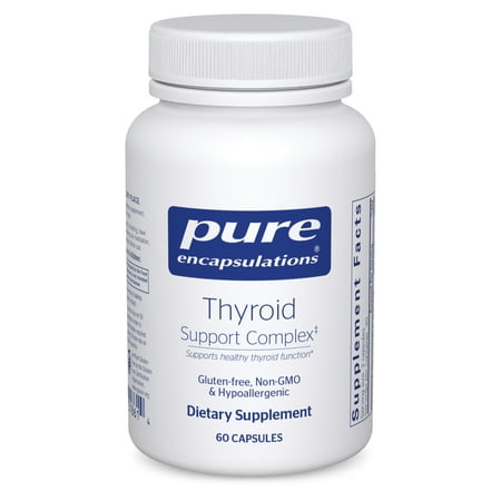 Pure Encapsulations Thyroid Support Complex - Supports Thyroid Health* - Antioxidant Infusion - With Ashwagandha & Iodine - Non-GMO & Vegetarian - 60 Capsules