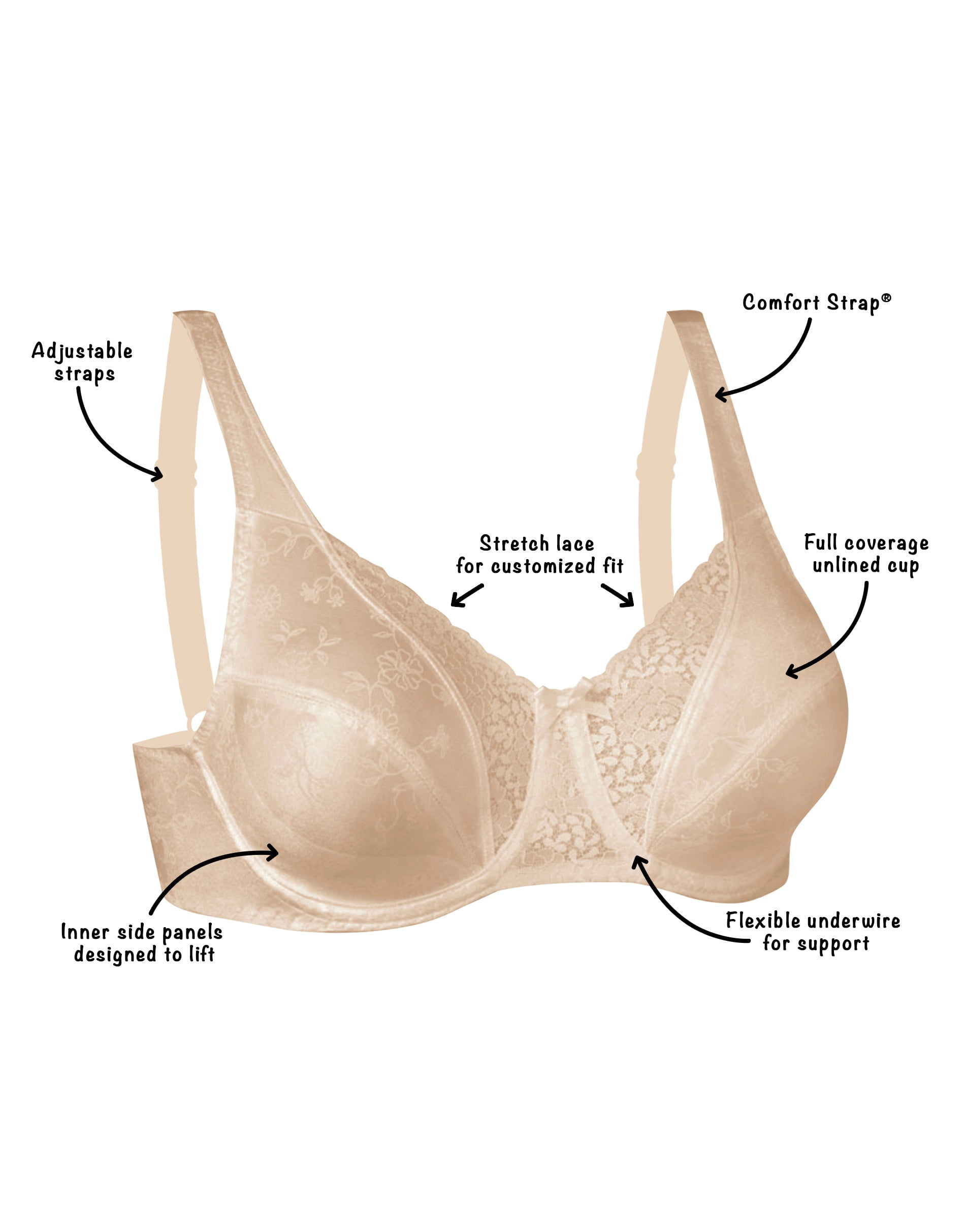 Playtex Secrets Signature Florals Fuller Underwire Bra