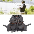 thumbnail image 4 of Fishing Vest Backpack, Black Breathable Fly Fishing Vest  For Fisherman For Men And Women, 4 of 8
