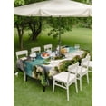 52x70 Inch Outdoor Tablecloth with Umbrella Hole Zipper Rectangle ...