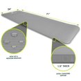 thumbnail image 4 of ProsourceFit Extra Thick Yoga and Pilates Mat 1.3cm, High Density Comfort Foam with Carrying Strap, Gray, 4 of 4