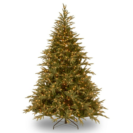 National Tree Pre-Lit 7-1/2' Feel-Real Frasier Grande Hinged Artificial Christmas Tree with 1000 Dual LED