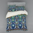 thumbnail image 2 of Ambesonne Oriental Bedding Set 3 Pcs, Hippie Tribals, Twin XL, Blue Mustard, 2 of 3