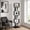 Black, variant on YWEN 360° Rotating Bookcase, 6 Tier Spinning Bookshelf with Acrylic Panels, Space Saving Floor Standing Display Tower for Living Room/Home Office/ Bedroom