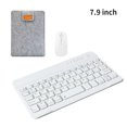 thumbnail image 1 of Teclado Bluetooth Mini Teclado Universal Inalámbrico Recargable para Tableta con Bolsa de Almacenamiento para Ratón, Tipo 3, Blanco, 7.9 pulgadas Vogacara EL001049-09B, 1 of 2