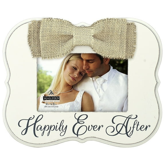 HAPPILY EVER AFTER 6x4 Bow frame by Malden - 6x4