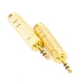 thumbnail image 4 of Adaptador de Audio Sunnimix 2 Piezas 3,5 mm a 6,35 mm Estéreo Hembra Construcción de Metal Dorado, 4 of 8