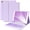 Clove Purple, variant on Detachable Wireless Keyboard Folio with Pencil Holder for 10.2" iPad 7th/8th/9th Gen, 10.5" iPad Air 3 / iPad Pro 10.5,Pink