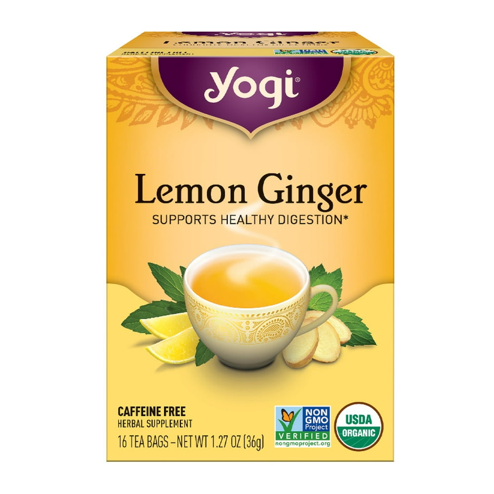 Yogi Tea, Green Tea Lemon Ginger Tea, Tea Bags, 16 Ct, 1.12 OZ