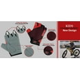 thumbnail image 3 of 3 Pairs Set Kids Boys Girls Children Cycling Gloves Scooter BMX Bike Cycle Bicycle Riding Mitts Half Finger Gloves-2XS (Age 7 to 8 Year), 3 of 3