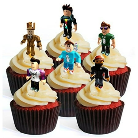 12 Roblox Character Boy Precut Edible Cupcake Toppers Stand Up Wafer Cake Decorations Precut 4 - 