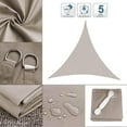 thumbnail image 2 of Autoez Triangle Sun Shade Sails 10' x 10' x 10' Waterproof UV Block Shelter, 2 of 5