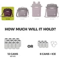 thumbnail image 6 of CORE 12 Can Climakeep Magnetic Soft Cooler, Leakproof Cooler, Waterproof Zipper, Mulbery, 6 of 8