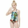 thumbnail image 6 of Super Why Girl's One-Piece Swimsuit Bathing Suit Soft Stretchy Children's Swimwear Swim Attire for Vacation 9-11Y(140cm), 6 of 8