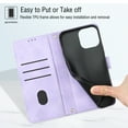 thumbnail image 4 of Case for TCL K24 Skin Friendly PU Leather Wallet Case with Card Holder Kickstand Crossbody Lanyard Magnetic Closure Drop Protection Anti-scratch Phone Cover, 4 of 6