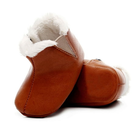 

Infant Baby Girls Soft Plush Snow Boots Warm Cotton First Walkers Shoes