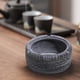 thumbnail image 2 of Tire Shape Ashtray,Tire Shape Ashtray Modern Home Office Cafe,Ash Trays Container Easy Clean,Portable Container Windproof,Car Desk Shelf Bathroom Bedroom Ashtray Black Gray, 2 of 5