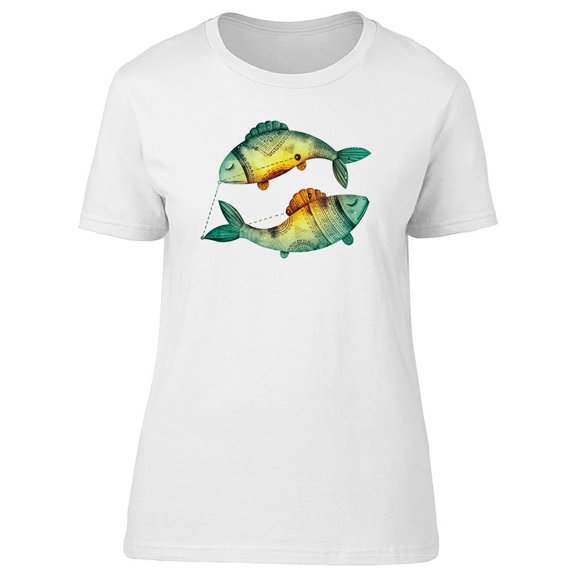 Vintage Zodiac, Pisces Symbol Tee Women's -Image by Shutterstock