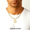 thumbnail image 5 of 10k Yellow Gold Mens Star of David Religious Symbol Charm Pendant for Men, 5 of 5