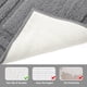 thumbnail image 4 of Alfombra de baño HOMEIDEAS, 2 piezas, supersuave, absorbente, antideslizante, gris, 4 of 8