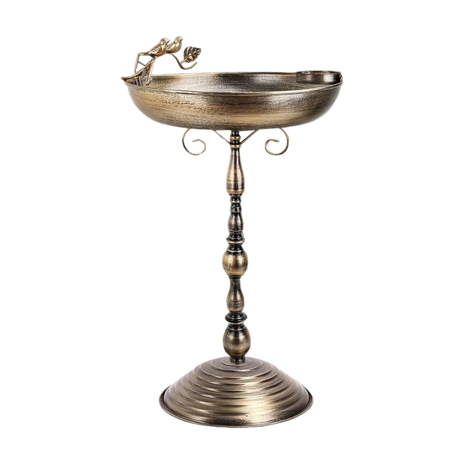 simhoa Metal Bird Bath Bowl 26 inch Heavy Duty Bird Feeder for Garden Outdoors Yard