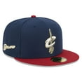 thumbnail image 3 of Men's New Era Navy/Red Cleveland Cavaliers 2025/26 Classic Edition Jersey Hook 59FIFTY Fitted Hat, 3 of 7