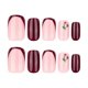 thumbnail image 2 of Uñas postizas cortas cuadradas de acrílico brillante color cereza, cobertura total, fácil aplicación, 24 unidades., 2 of 5