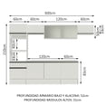 thumbnail image 3 of Cocina Integral 300cm Blanco Topazio Madesa 01, 3 of 8